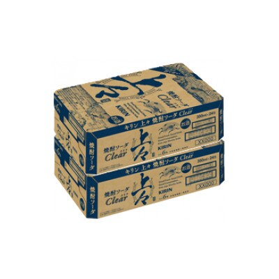 キリン 上々 焼酎ソーダ クリア 350ml 2ケース (48本)　〈チューハイ カクテル〉