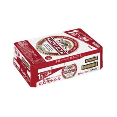 【毎月定期便】キリンビール ラガー350ml 1ケース(24本)全3回
