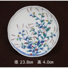 染錦蓼絵八寸皿 | ふるさと納税のお礼品