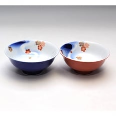 有田焼　深川製磁　花は桜　組飯碗 | ふるさと納税のお礼品
