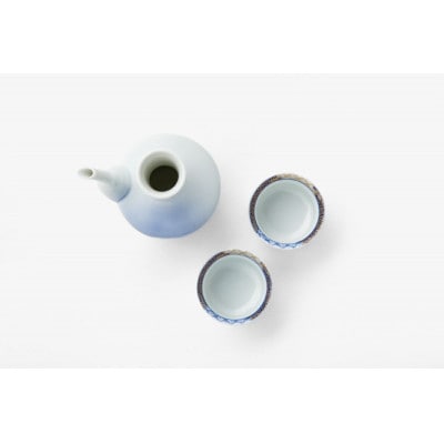 有田焼 深川製磁 富士山 二人具酒器揃