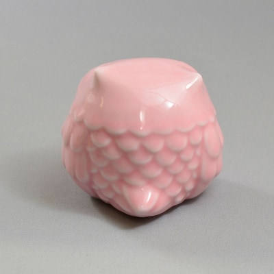 有田焼 親子ふくろう(ピンク)