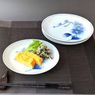 胡蝶蘭　楕円トレー皿4枚セット