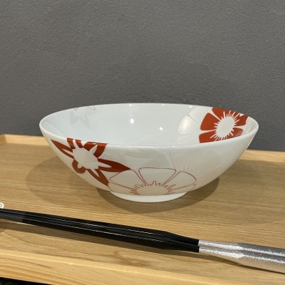 【有田焼】錦赤トロピカルAritaBOWL　1個