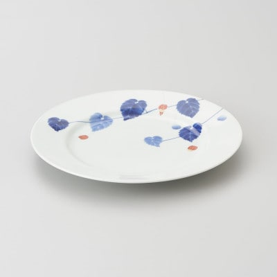 有田焼　青花　匠　アブチロン26cmミート皿