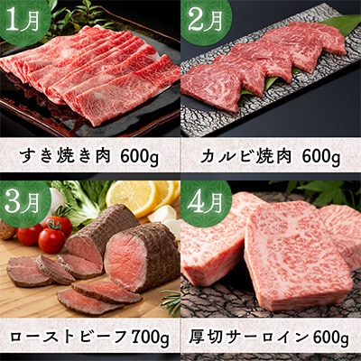 【発送月固定定期便】佐賀牛満喫定期便毎月届く全12回