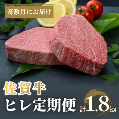 【発送月固定定期便】佐賀牛 ヒレステーキ300g(2枚合計)【希少部位のフィレをお届け】全6回
