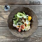 有田焼 amiプレート金泥 Lサイズ 24to3 西富陶磁器(有田町)