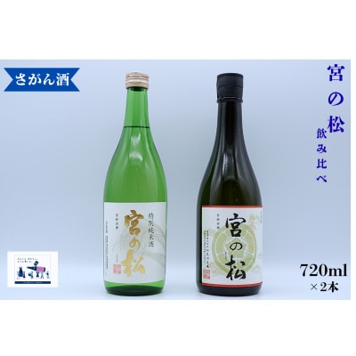 日本酒 飲み比べ 720ml×2本 宮の松 (純米大吟醸/純米酒)
