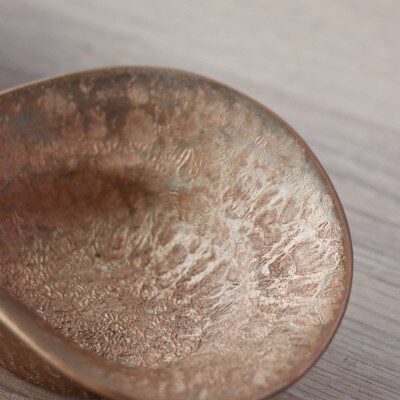 有田焼 しずく片口小鉢 2枚セット 朱色 金色
