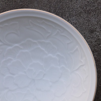 まるふくオリジナルの有田焼 botan 牡丹彫bowl2個セット A18-42