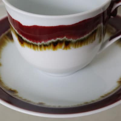 有田焼　コーヒーカップ＆ソーサー　（辰砂） 有田焼 新コーヒーカップ&ソーサー 辰砂(木箱付) | 佐賀県有田町