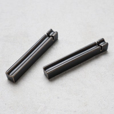 有田焼 黒マット ナイフフォークレスト 2個セット A12-242