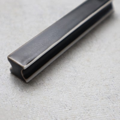 有田焼 黒マット ナイフフォークレスト 2個セット A12-242