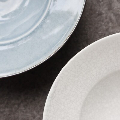 有田焼 リムボウル(Gray・White)2個 セット【まるふく】aq127
