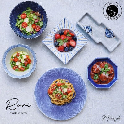 NEW 有田焼 Ruri 6点セット　aq092