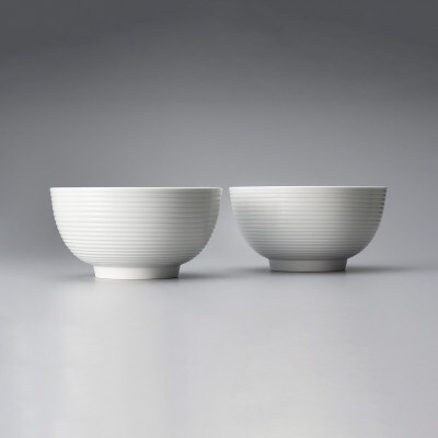 有田焼　白磁丼2個セット　中仙窯　中尾恭純