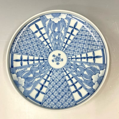 有田焼・中仙窯・中尾英純　染付芙蓉手皿