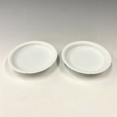 有田焼　中仙窯　中尾恭純　白磁皿2枚セット
