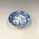 有田焼・中仙窯・中尾英純　染付五方押芙蓉手草花紋多様鉢