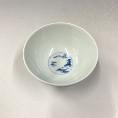 有田焼・中仙窯・中尾英純　染付祥瑞飯碗