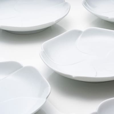 有田焼 中仙窯 中尾純 白磁花小皿5枚組 | 佐賀県有田町 | ふるさと納税