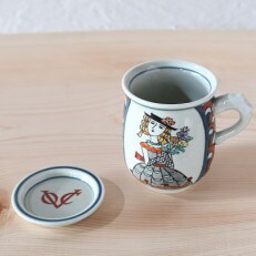 有田焼　青海波(赤)マグ&小皿セット【円左ェ門窯×ARITAYAKI-STORE】