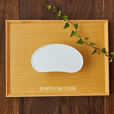 有田焼 福泉窯 白釉 繭型蓋物【小】【ARITAYAKI-STORE】