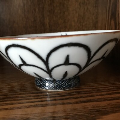笹蔓文飯茶碗
