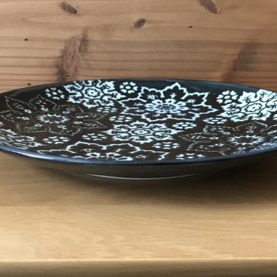 トルコ八稜花文24cm皿