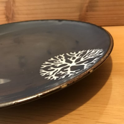 海松文24cm皿