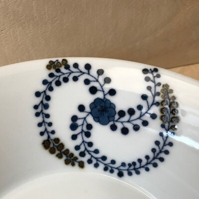 《訳あり》花文様のボウル(大)
