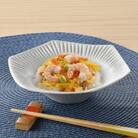 【有田焼】李白鎬彫 六角多用皿/乃利陶窯