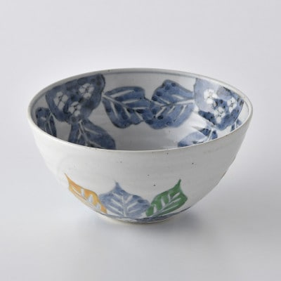 【有田焼】李白古染錦紫陽花紋様6寸多用丼/乃利陶窯