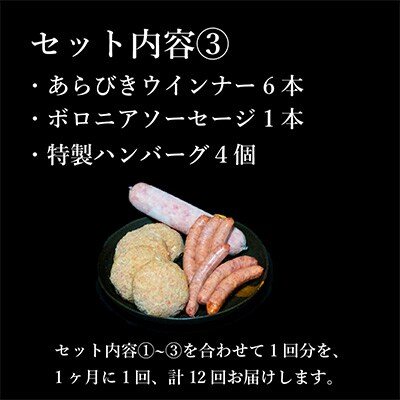 【毎月定期便】ありたぶた人気商品6種セット(Aセット)全12回