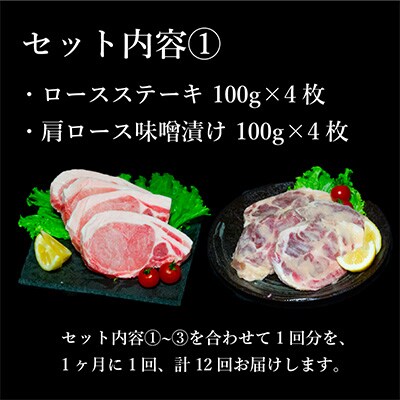 【毎月定期便】ありたぶた大満足7種セット(Sセット)全12回
