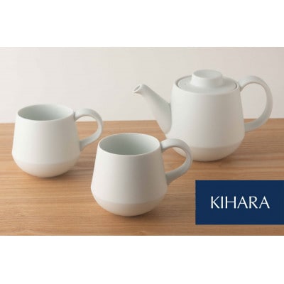 有田焼 KIHARA 素磁ポット&マグカップペア