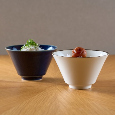 金善製陶所 11.5cm 反型碗 蒼 ホワイト釉サビ 有田焼