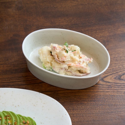 金善製陶所 14cmオーバルボウル(L) 21cmオーバルプレート 2点セット 有田焼