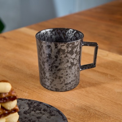 金善製陶所 23.5cmソフトオーバルプレート マグカップ ウロコ セット 有田焼