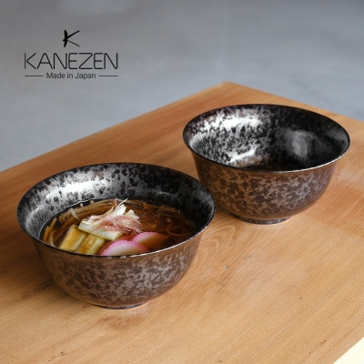 金善製陶所 18cm丸反丼 ウロコ 2点セット  有田焼 鉢