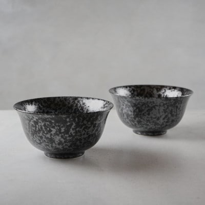 金善製陶所 18cm丸反丼 ウロコ 2点セット  有田焼 鉢