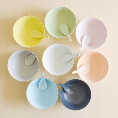 有田焼 まるぶん 究極のラーメン鉢 Colors ホワイト(レンゲ付)A15-255(有田町)