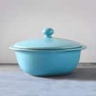 有田焼 まるぶん 5way pot スカイブルー おしゃれでコンパクトな土鍋 A30-289