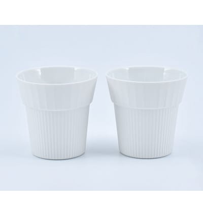 Cup Medium Gross white 2個 UTSUA 有田焼 まるぶん A12-129