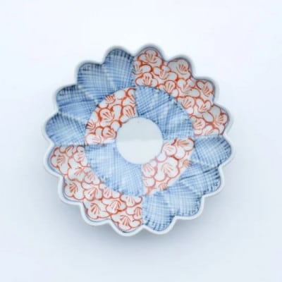 有田焼 まるぶん 文青 菊形小皿 3個セット A30-442(有田町)