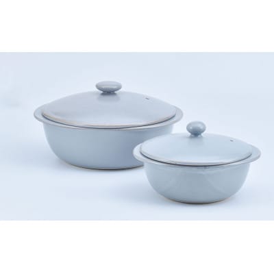 有田焼 まるぶん 万能鍋 5way pot グレイ 大小2個セット A80-46(有田町)