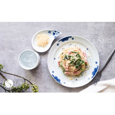 有田焼 まるぶん 青と白の可愛い食器3点セット(大皿・しずくの小皿・カップ)A20-470(有田町)