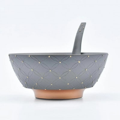 有田焼 究極のラーメン鉢ペア(レンゲ付)七宝繋ぎ【まるぶん】A70-193 (有田町)