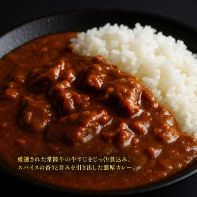 牛すじカレー　200g×6個　茨城県ブランド牛(常陸牛)